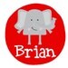 Personalized ADORABLE GUMDROP ELEPHANT Design Baby Bodysuit or Toddler Tee - Available in various colors and sizes