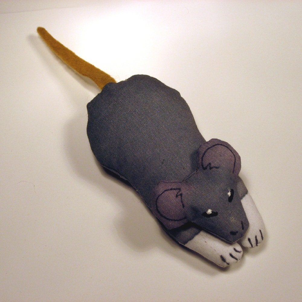 TOTEM GREY MOUSE - Soft Plushie Toy Animals for Nature Table, Play or Collecting - Free Shipping Continental United States