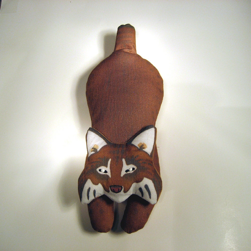 stuffed bobcat toy