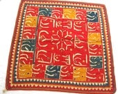 Antique applique folk art textile 14