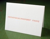 goodbye and good luck (without u) letterpress card