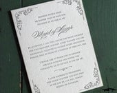 Maid of Honor / facebook friends Letterpress Card