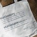 Stationery Stationary Tote
