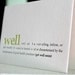 get well soon. letterpress definition card