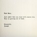 dear mary. letterpress card