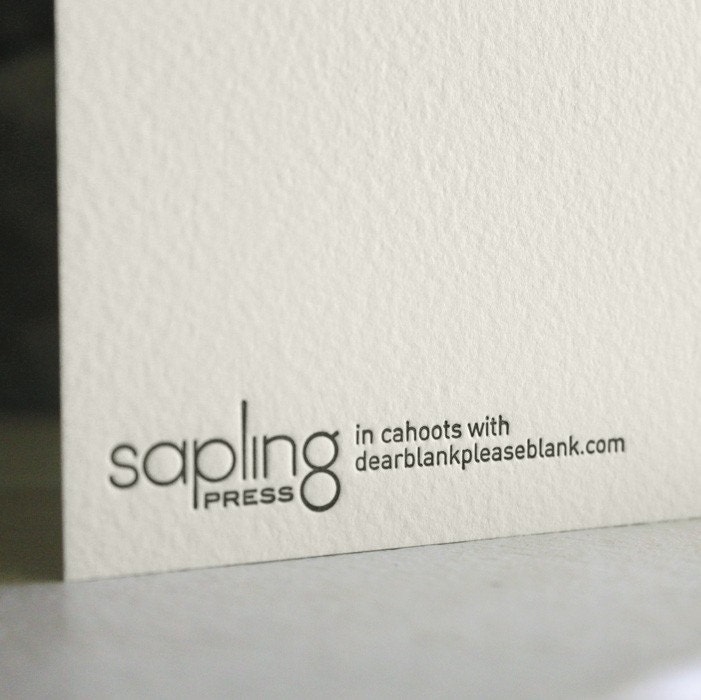 dear people of the world. letterpress card