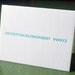 happy birthday (without u) letterpress card