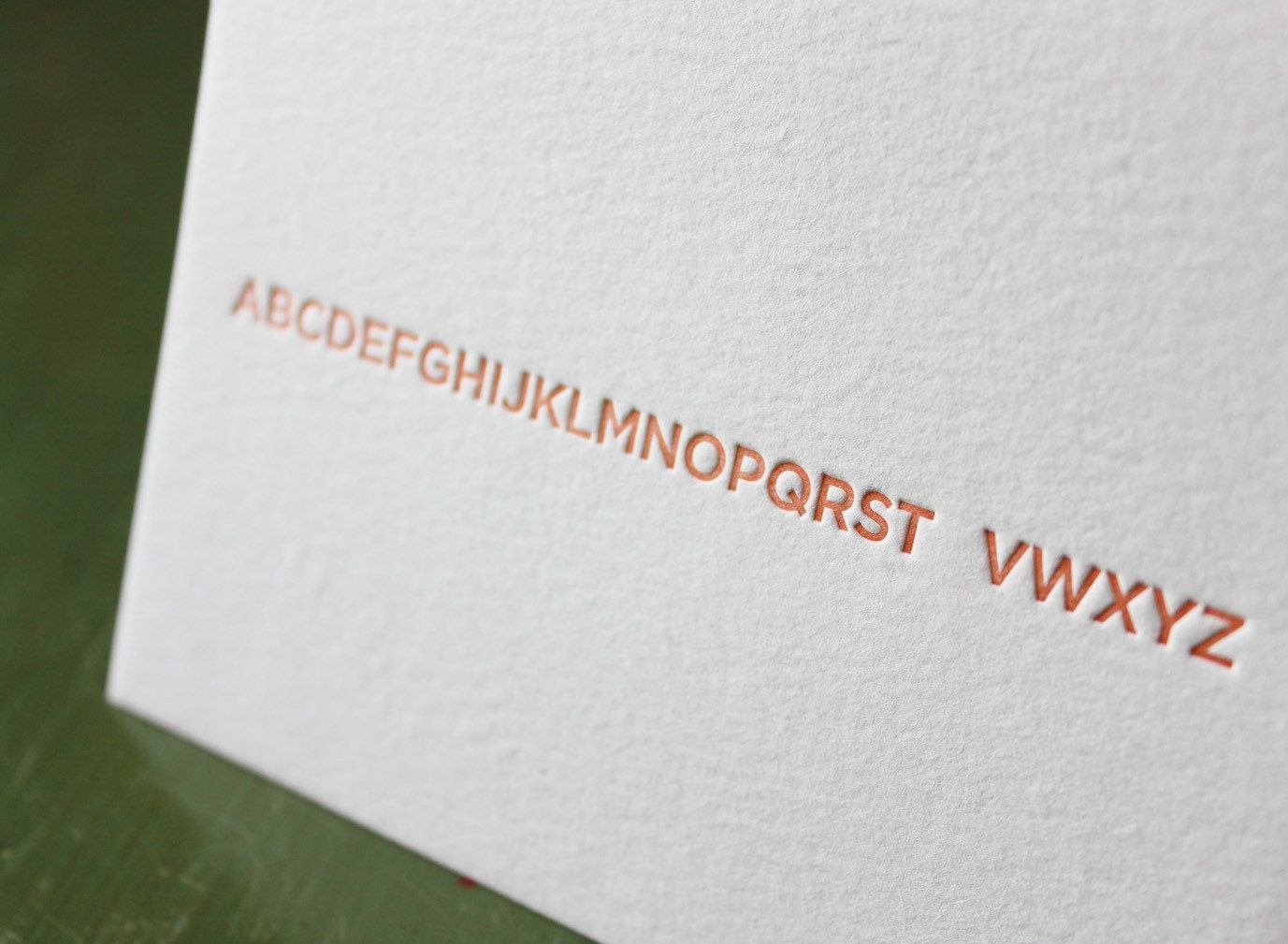 goodbye and good luck (without u) letterpress card