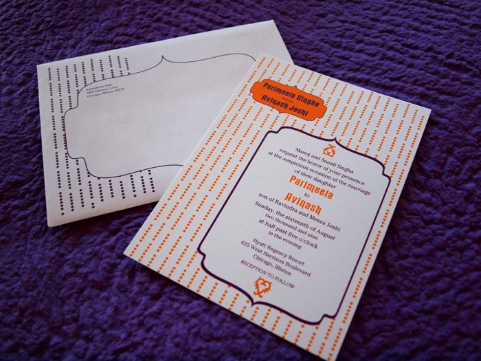 Jaipur Invitation Sample Package (Wedding card, Save the Date, RSVP, 2 Inserts)