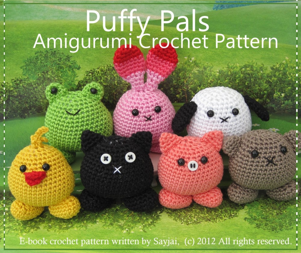 Instant Download PDF Crochet Pattern Puffy Pals - ENGLISH Instructions