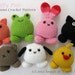 Instant Download PDF Crochet Pattern Puffy Pals - ENGLISH Instructions