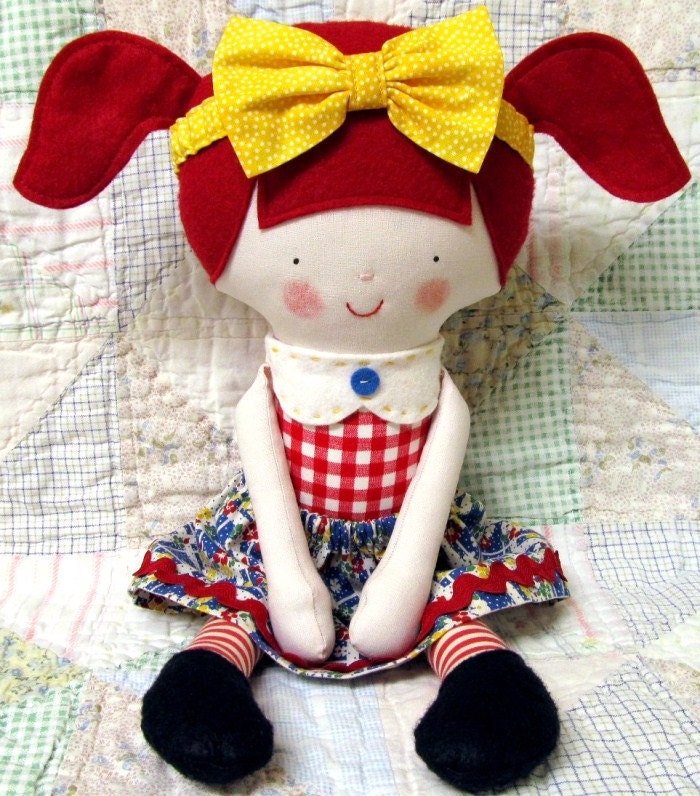 Soft Doll PATTERN PDF, Instant Download, Softie, Soft Toy, Cloth Doll Pattern, Rag Doll Pattern, Ragdoll, Digital Download