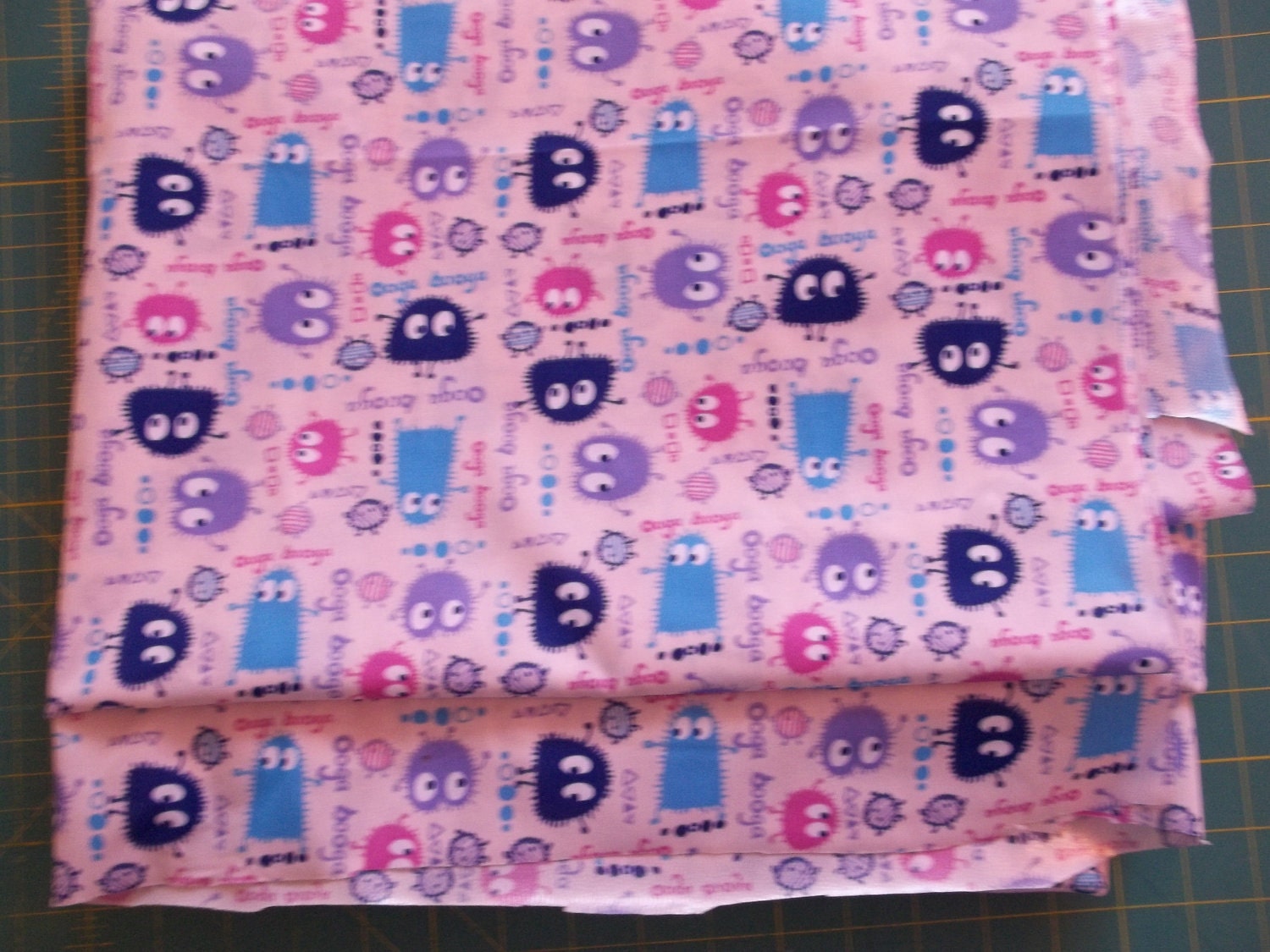 Pink Ooga Booga Polyester PUL Diaper Cut 18 in X 20 in