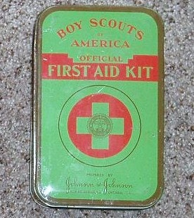 Vintage Boy Scouts of America First Aid Kit by ArtByThePond