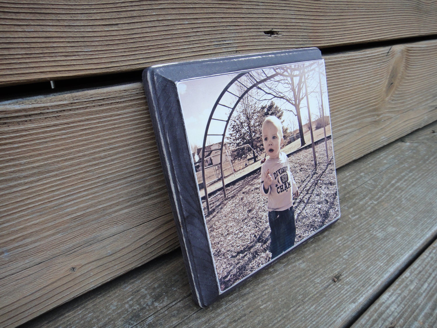 Custom Wooden Photo Plaque