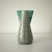 Vintage Ceramic Cactus Teal Vase