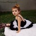 Clearance ..Soft chiffon Black & White pettiskirt perfect for birthday outfit or photo shoot..Fits ages 2-4 years..READY to ship