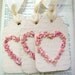 Love Tags...created with real flower petals