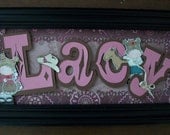 Cowgirl name sign  horse  rodeo baby toddler gift bedroom wall hanging home decor