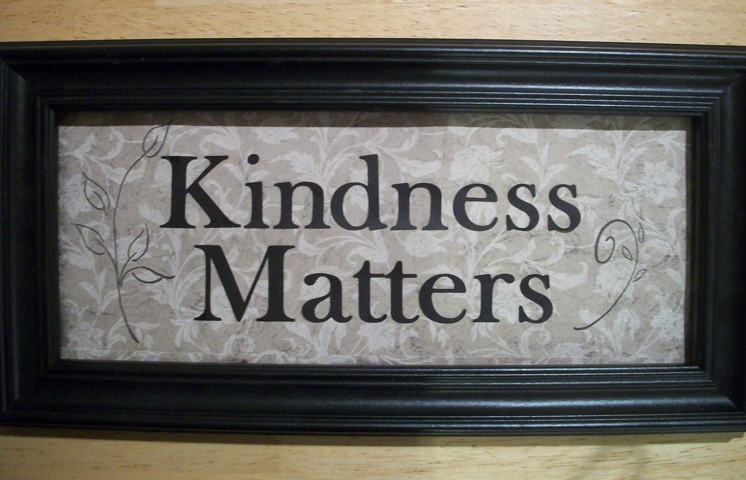 kindness matters Inspirational sign WITH FRAME wall hanging gift distressed shabby chic Christmas