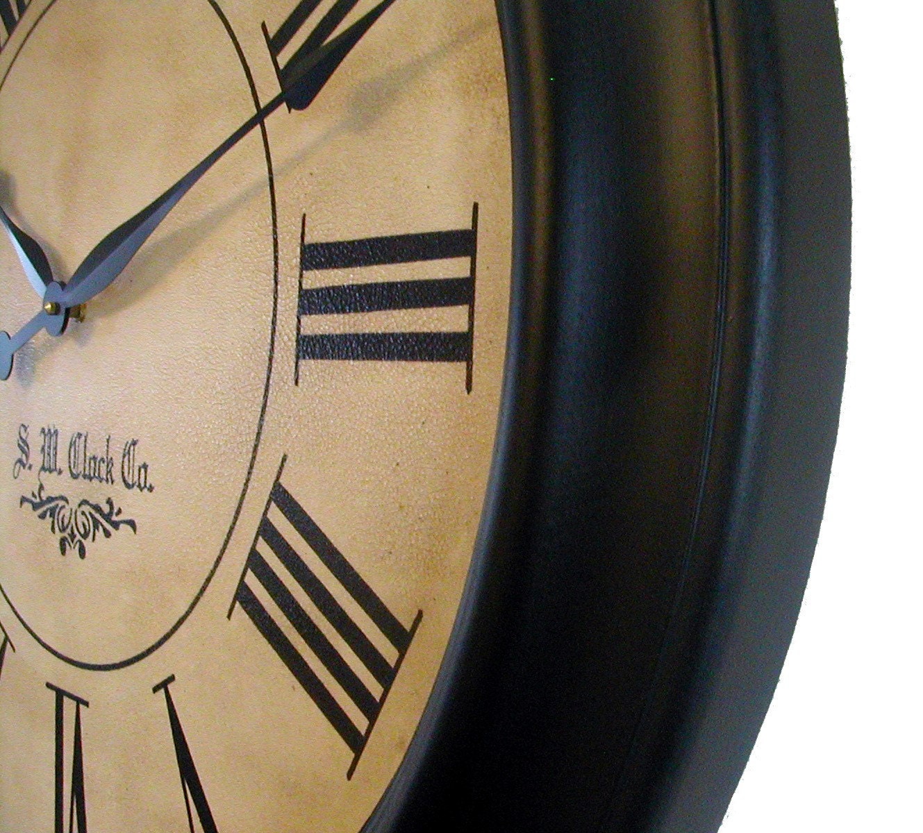 30 inch Large Framed Wall Clock Lexington Antique by Klocktime