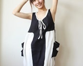 Black and White Tulip Dress