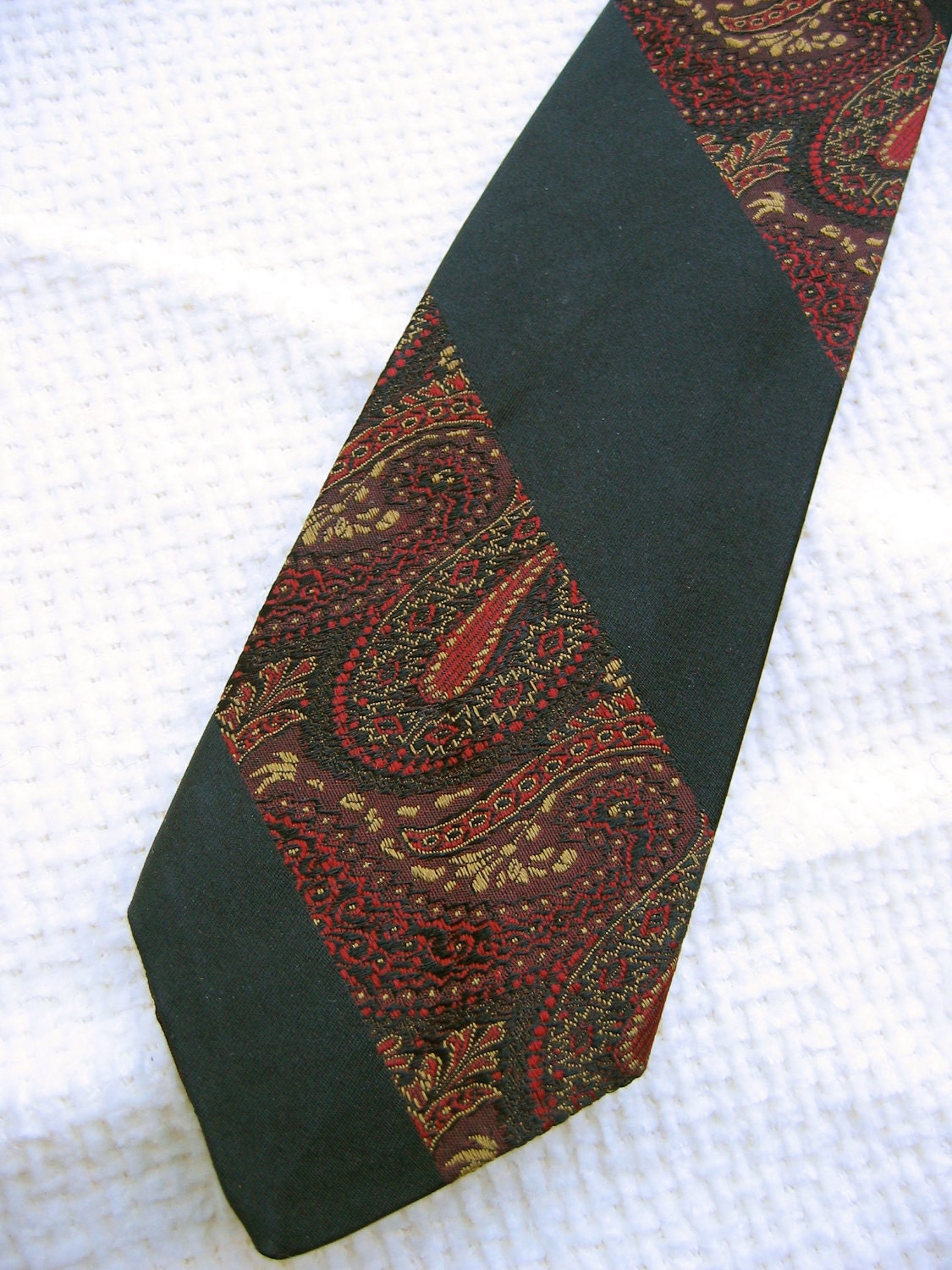 50's 60's Vintage Silk Tie.  Beautiful Roos Atkins Necktie.  Mod, Eames era, Mad Men, Beatles, Rockabilly.