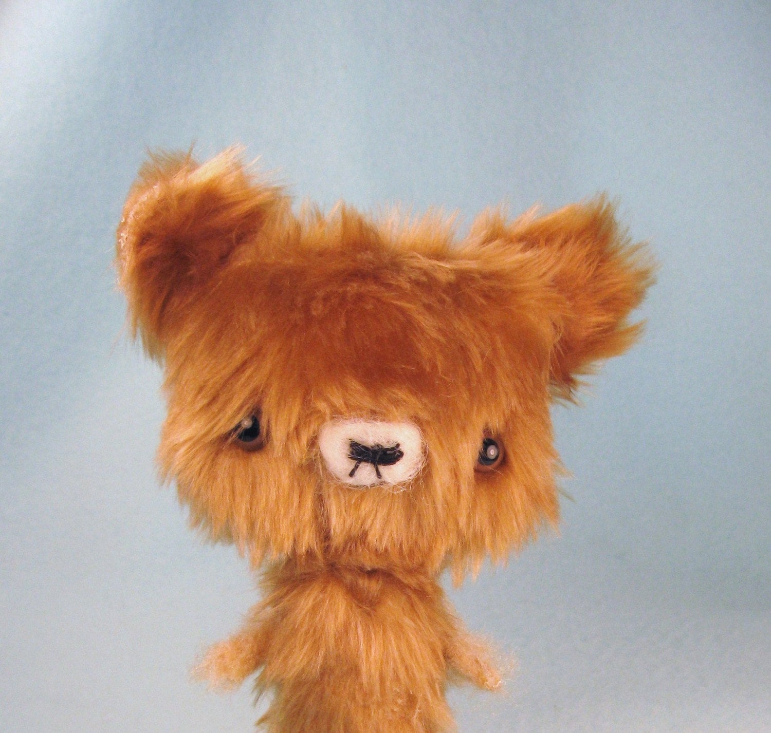 Miniature Anime Artist Teddy Bear Honey Stitches a by GreenMarkos