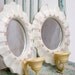 INVENTORY SALE...Vintage Shabby Chic Mirror Sconces, Pair...Clearance Price Reduced