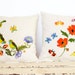 Vintage Cross Stitched Birdie Pillows, Set of Two