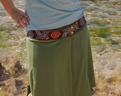 Reversible A-line Wrap Skirt 2in1 double layered -Made to Order
