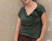 Rose Garden oversized cowl neck Top