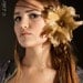 Sahara - BRIDAL Feather flowers Fascinator