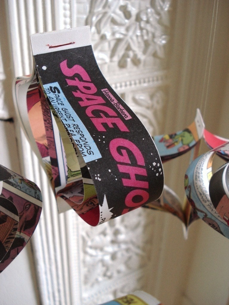 Comic book hanging room ornaments