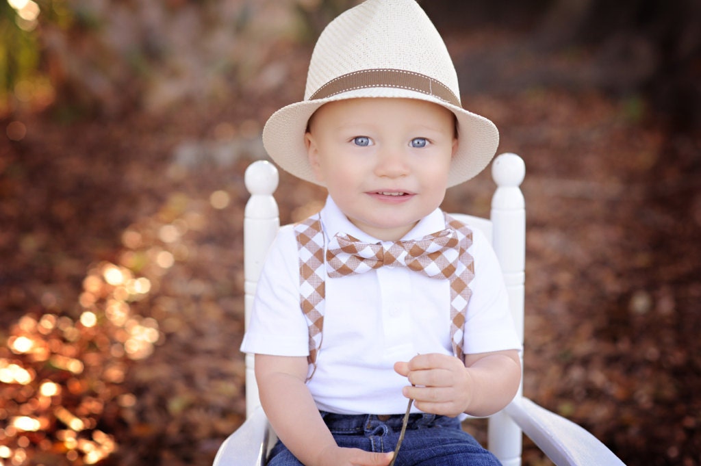 Little Man Suspender and Bowtie set