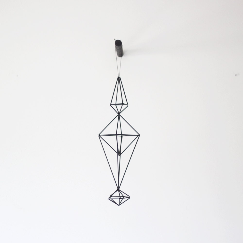 Himmeli no. 3 / Modern Hanging Mobile / Geometric Sculpture