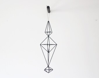 Himmeli no. 3 / Modern Hanging Mobile / Geometric Sculpture