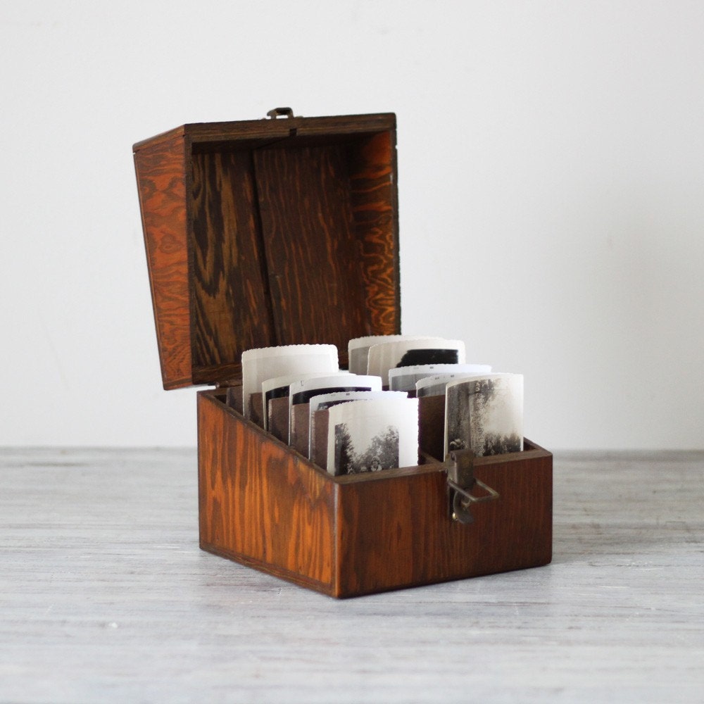 divided wooden box by HRUSKAA on Etsy