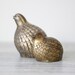 brass quail set