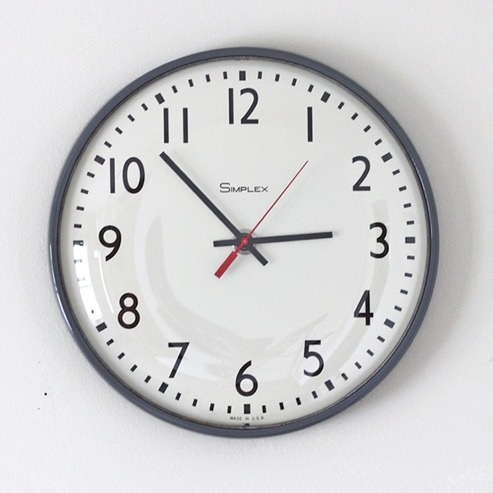 RESERVED industrial simplex school wall clock