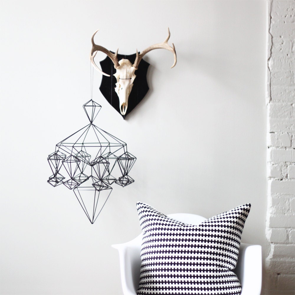 Himmeli no. 8 / Modern Hanging Mobile / Geometric Sculpture