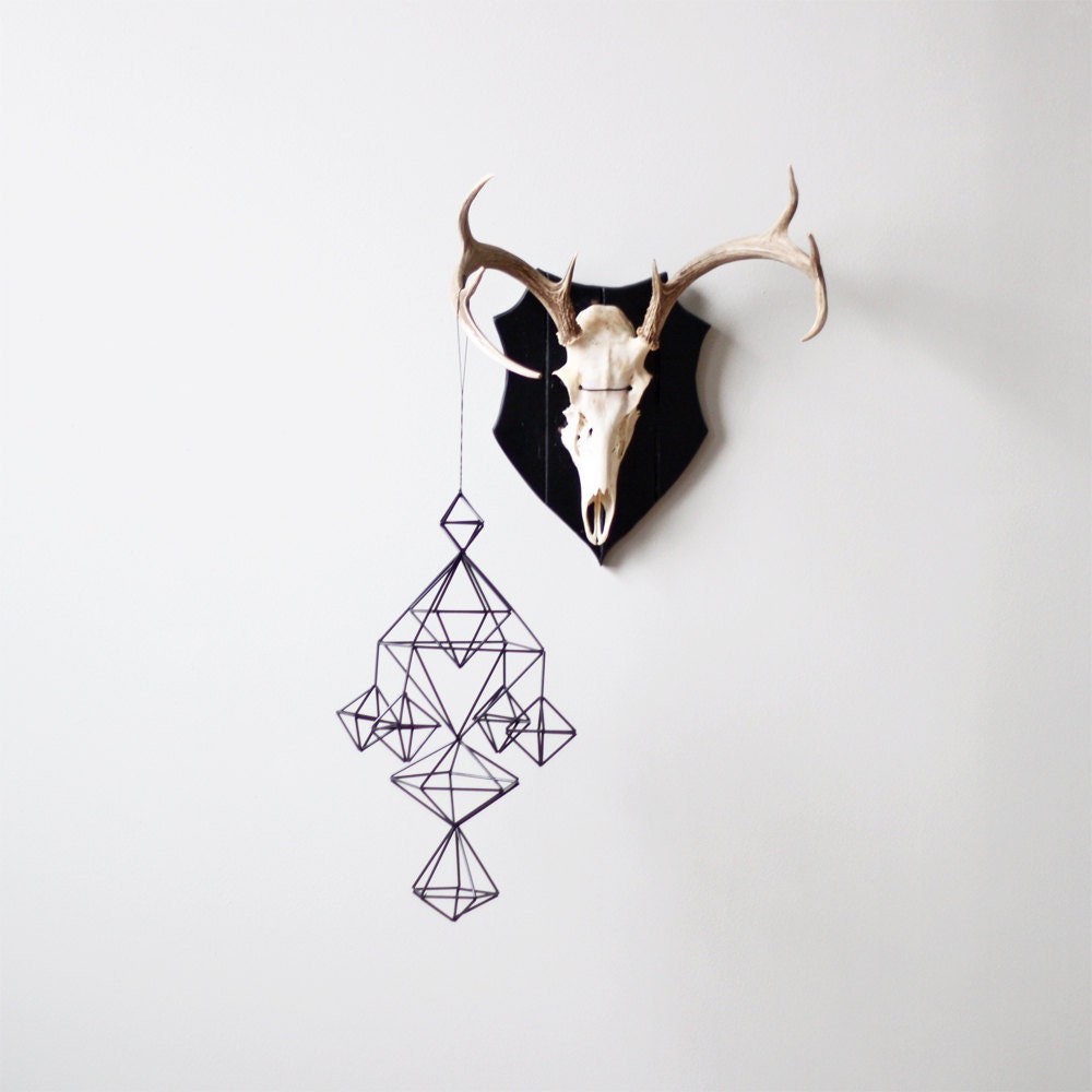 Himmeli no. 6 / Modern Hanging Mobile / Geometric Sculpture