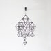 Himmeli no. 5 / Modern Hanging Mobile / Geometric Sculpture