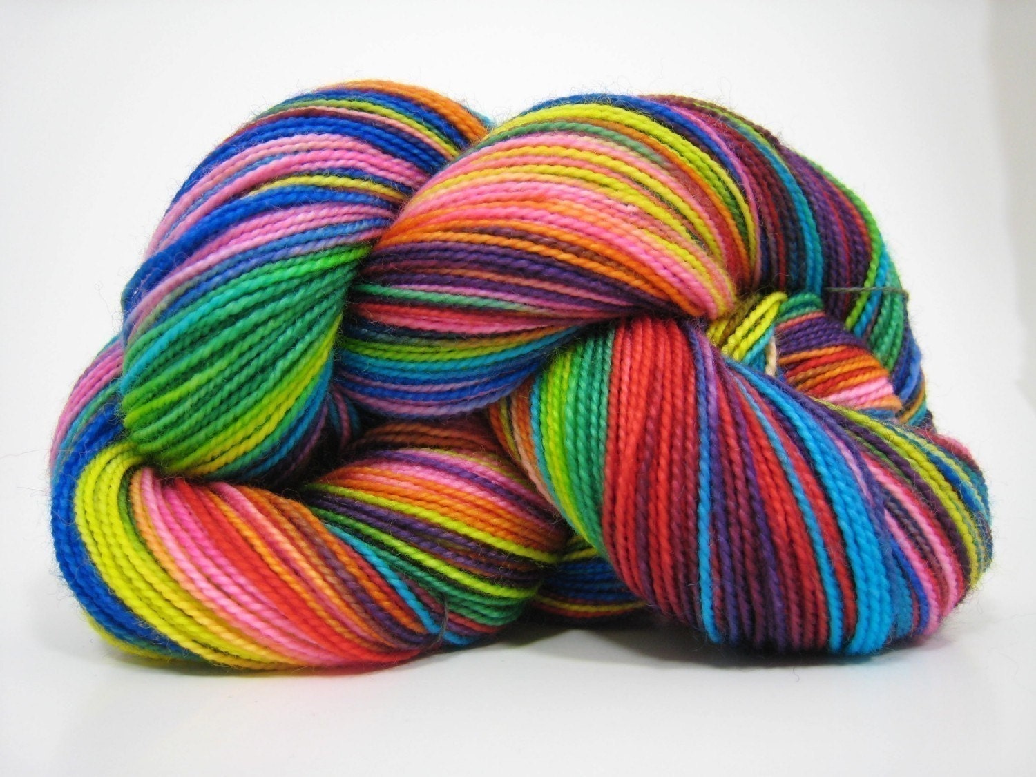 Piper sock yarn, superwash merino 2 ply fingering weight yarn, hand dyed, 450 yards - A Beautiful Butterfly