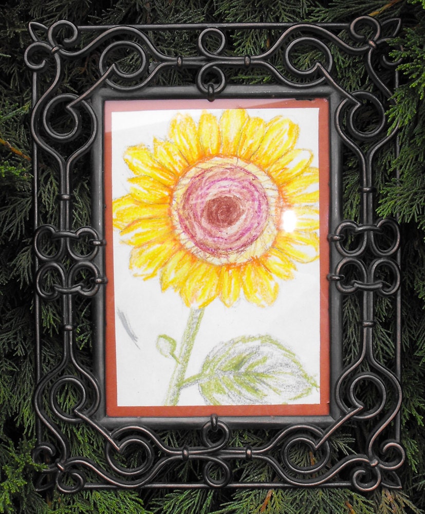 Sunflower Drawing Original Art Denyer Designs
