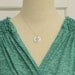 Oxidized Old English Initial Wax Seal Necklace - Any Letter of the Alphabet - Fine Silver, Sterling Silver