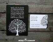 Whimsy Tree WEDDING INVITATION