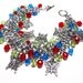 Delirium bracelet, Sandman-inspired, Neil Gaiman, Chainmaille charm bracelet