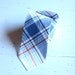 The Beau- blue and orange preppy plaid necktie for boys of all ages