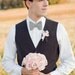 The Beau- NEW men's freestyle classic houndstooth bow tie- black and white